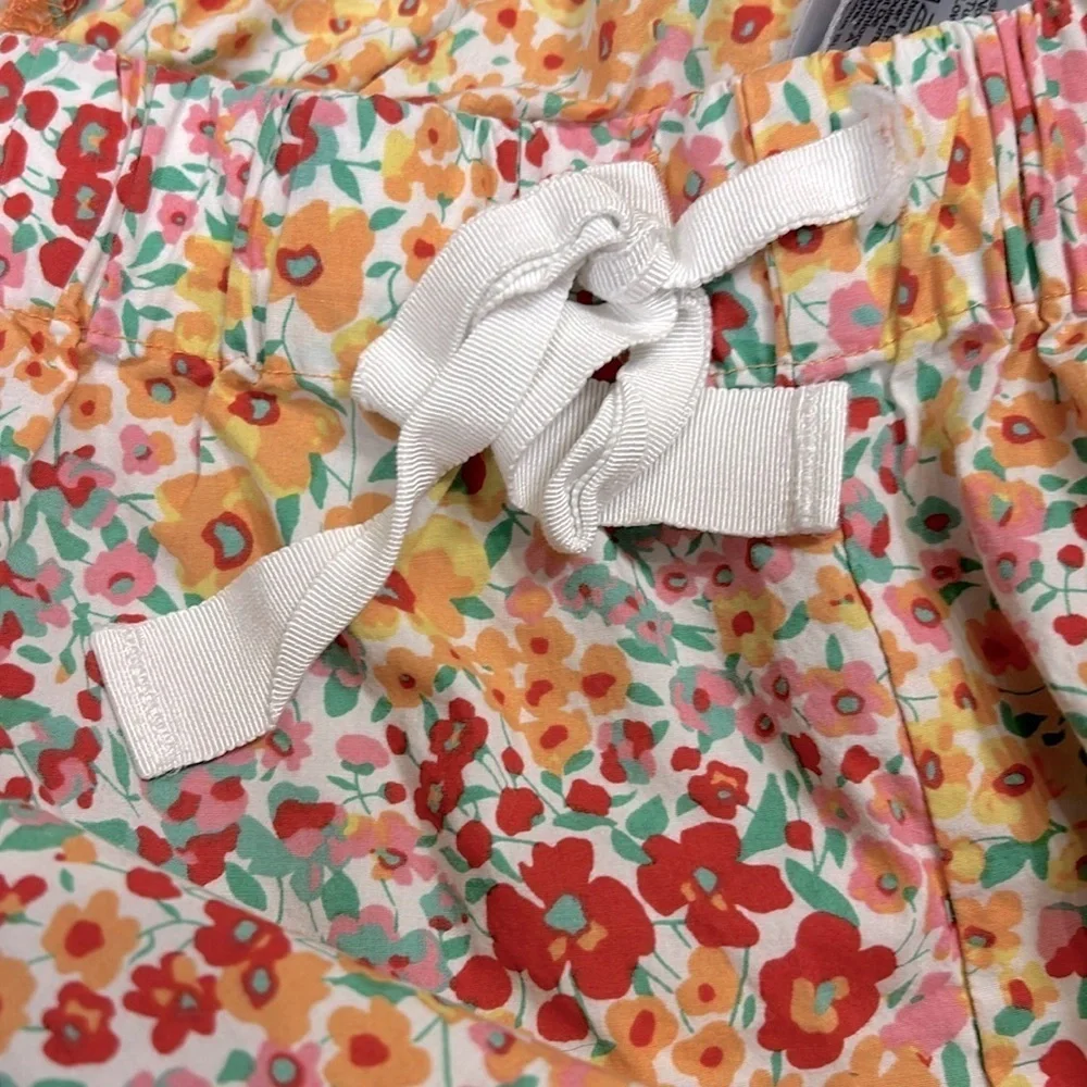 J.Crew‎ 100% Cotton Drawstring Cottagecore All Over Ditsy Floral Print Shorts XS